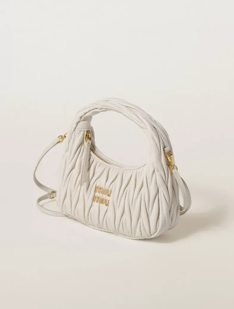 Wander Matelassé Nappa Leather Hobo Bag