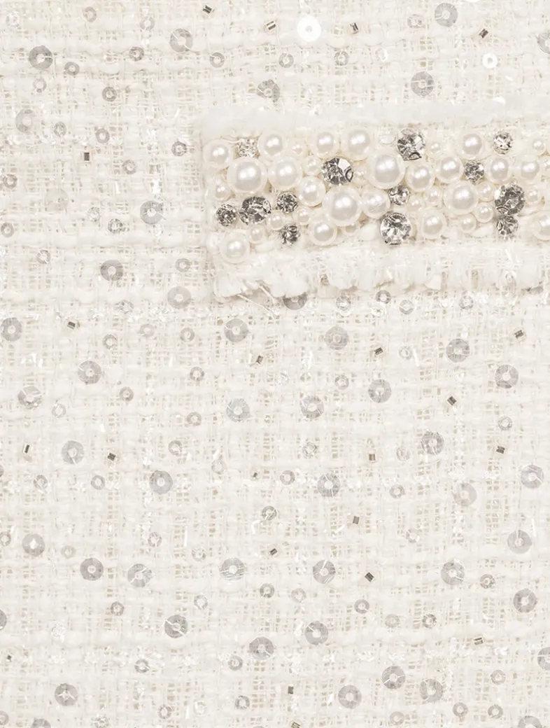 Wendina Embellished Tweed Mini Skirt