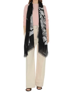 Wide Ekd Wool Scarf