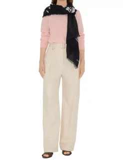 Wide Ekd Wool Scarf