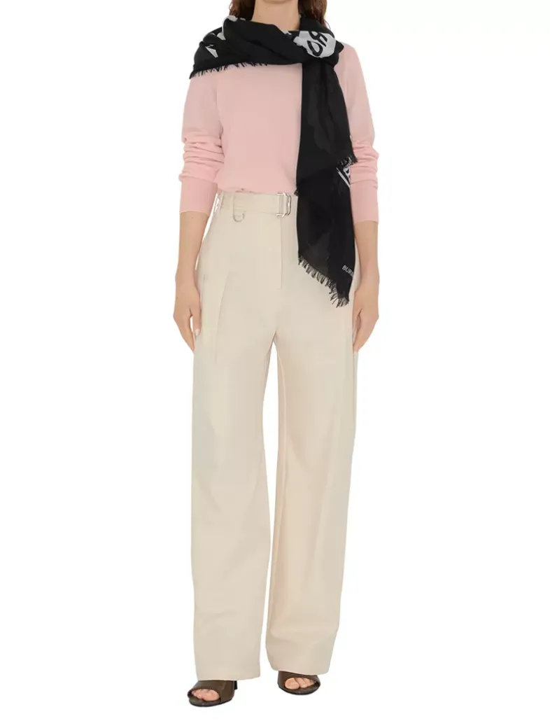 Wide Ekd Wool Scarf