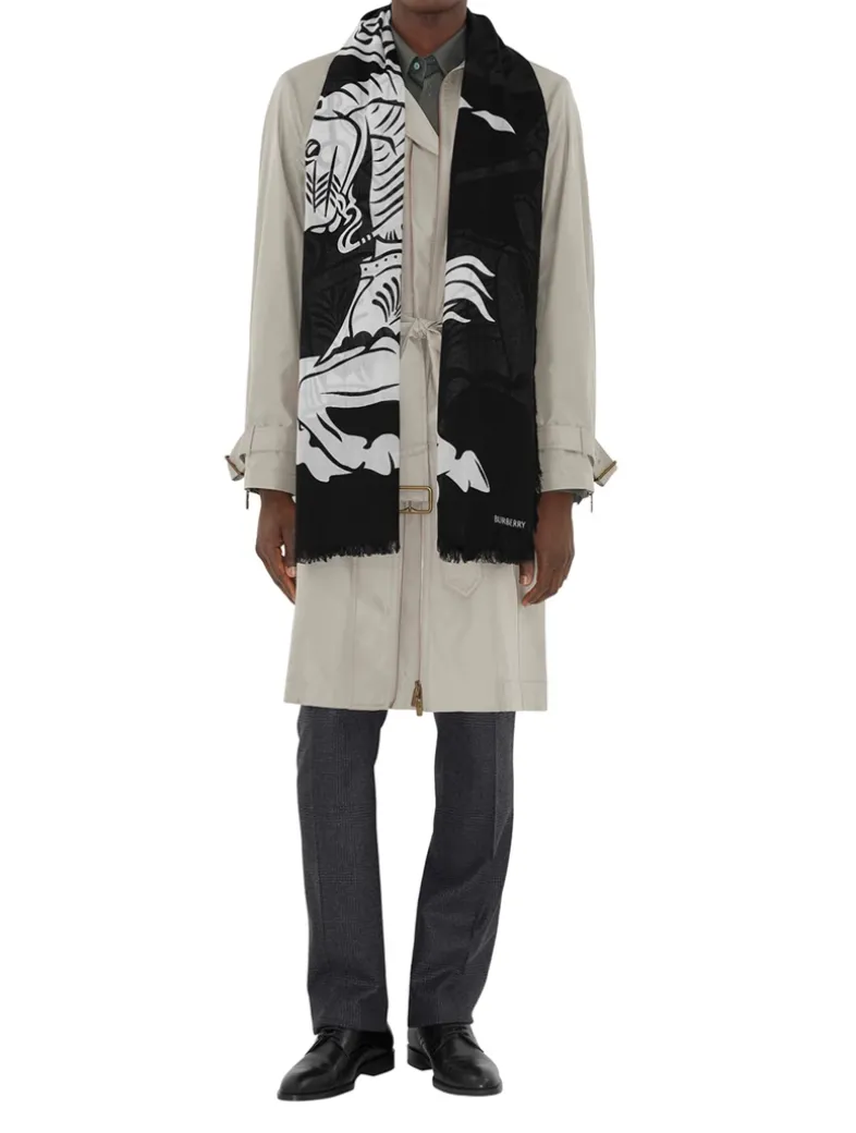 Wide Ekd Wool Scarf