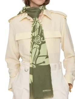 Wide Ekd Wool Scarf
