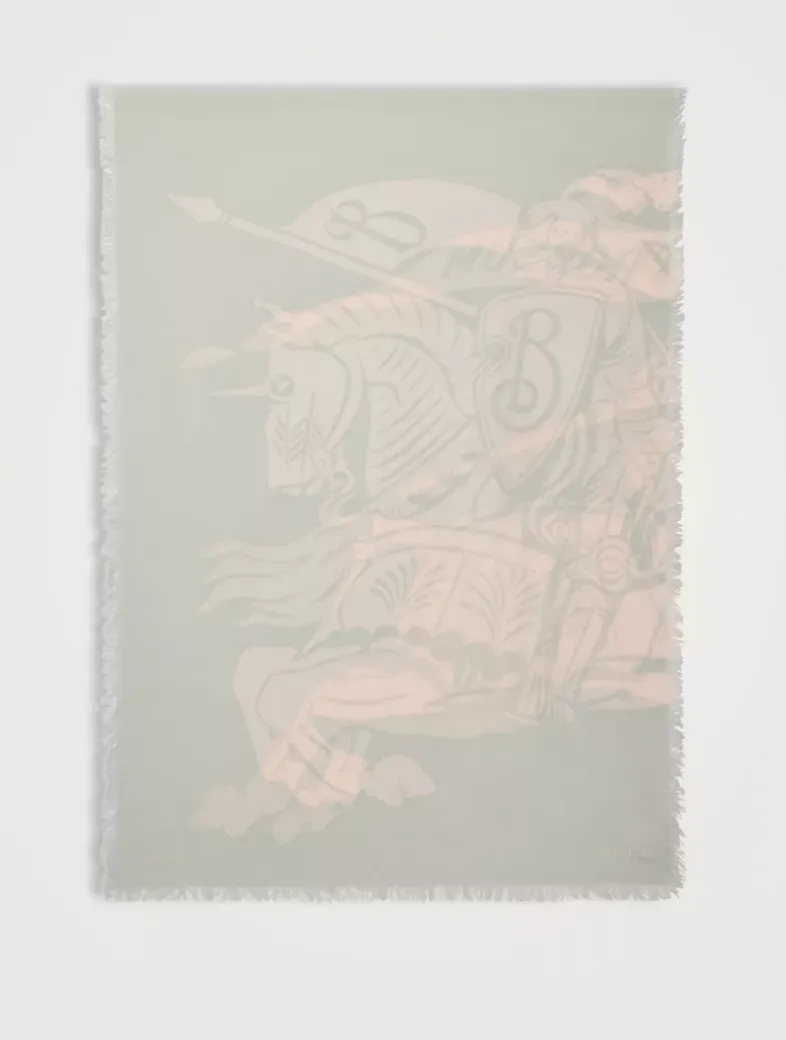 Wide Ekd Wool Scarf
