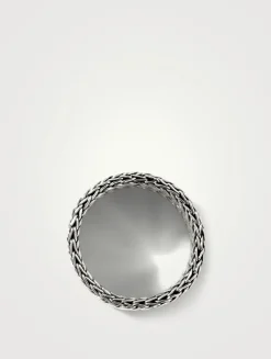 Wide Sterling Silver Rata Chain Band Ring