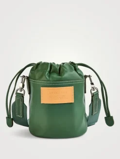 XS Le Pliage Xtra Leather Bucket Bag