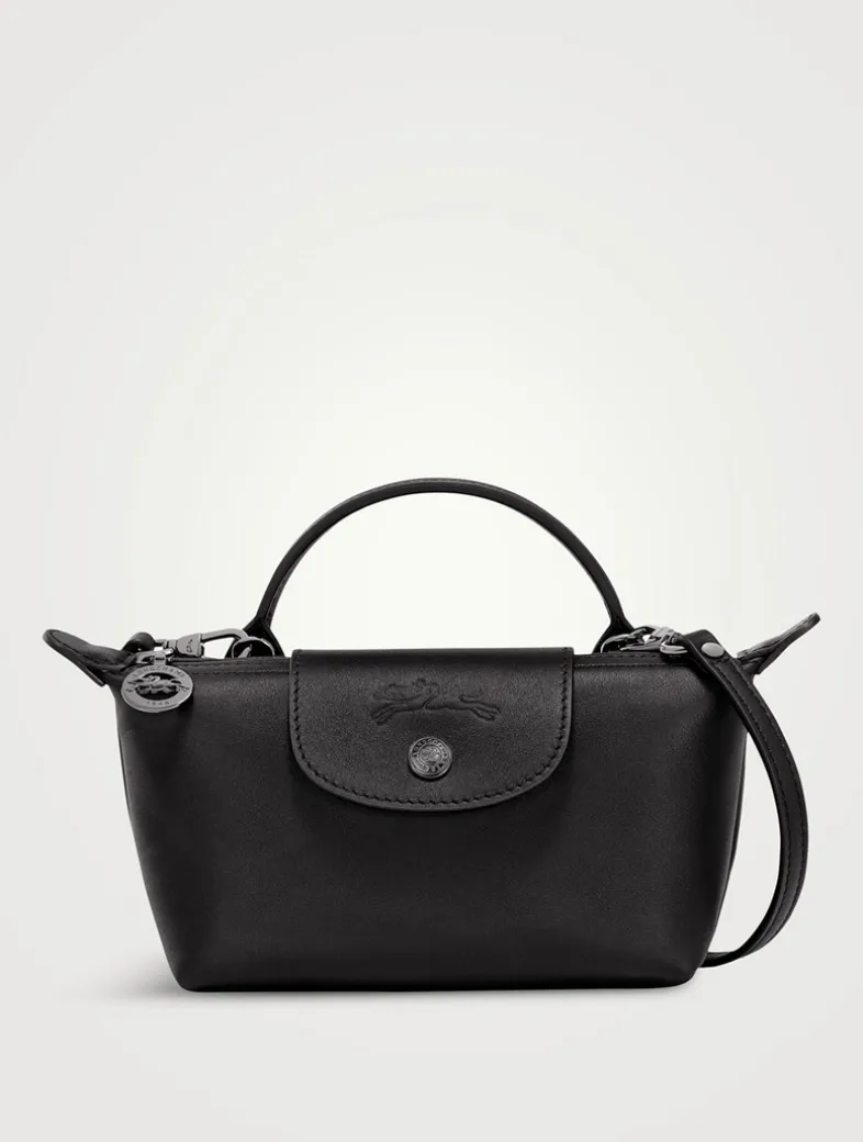 XS Le Pliage Xtra Leather Crossbody Pouch