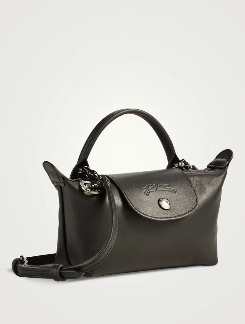 XS Le Pliage Xtra Leather Crossbody Pouch