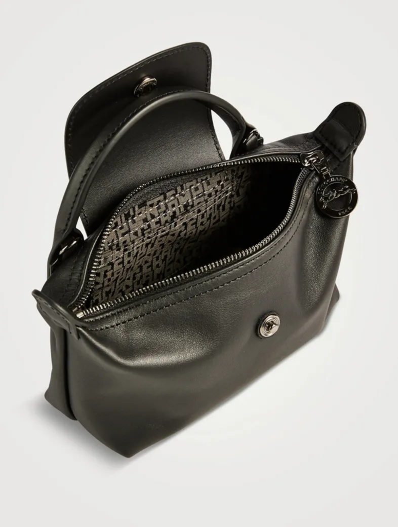 XS Le Pliage Xtra Leather Crossbody Pouch
