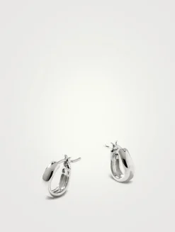 XS Surf Sterling Silver Hoop Earrings