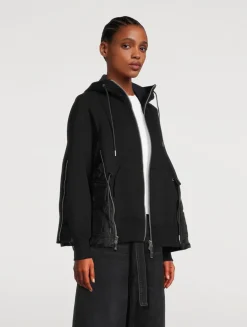 Zip Twill Hoodie